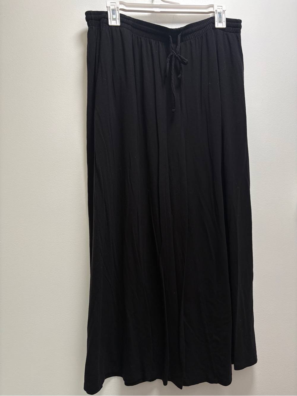 Athleta Black Drawstring Waist Gaucho Pants | L | Y2K Gaucho Inspired Loungewear